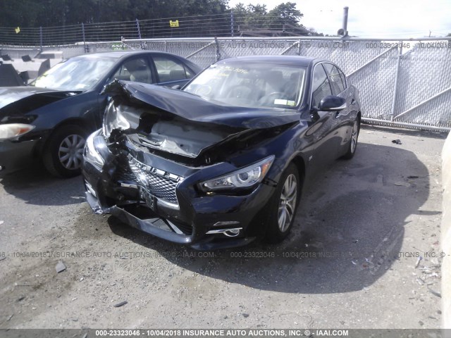 JN1EV7AR1HM835285 - 2017 INFINITI Q50 PREMIUM/SPORT/SE BLACK photo 2