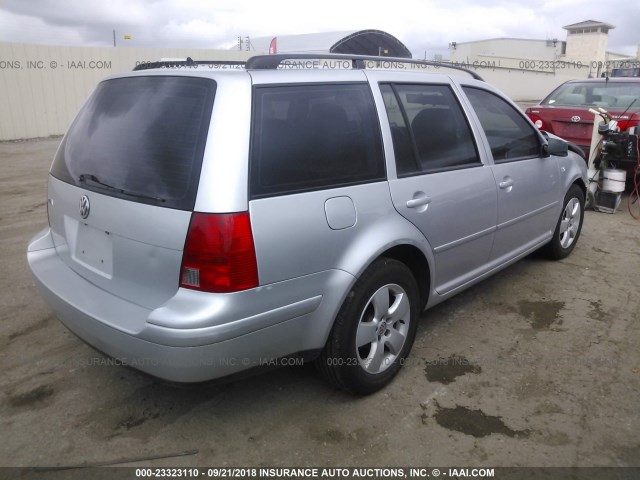 WVWSK61J73W434608 - 2003 VOLKSWAGEN JETTA GLS SILVER photo 4