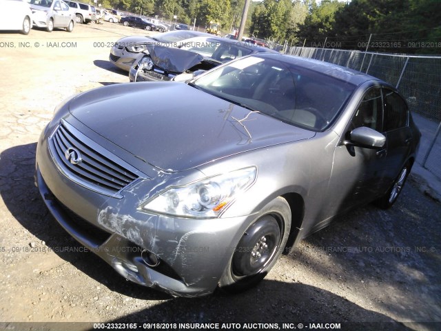 JN1CV6AP5BM506046 - 2011 INFINITI G37 SPORT GRAY photo 2