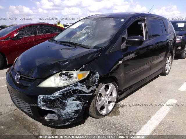 JM1CR293870151934 - 2007 MAZDA 5 BLACK photo 2