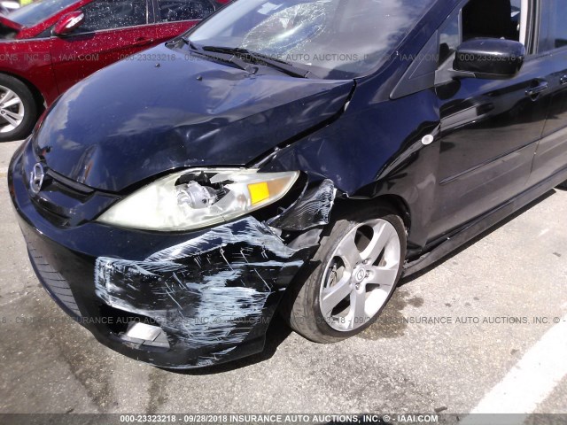 JM1CR293870151934 - 2007 MAZDA 5 BLACK photo 6