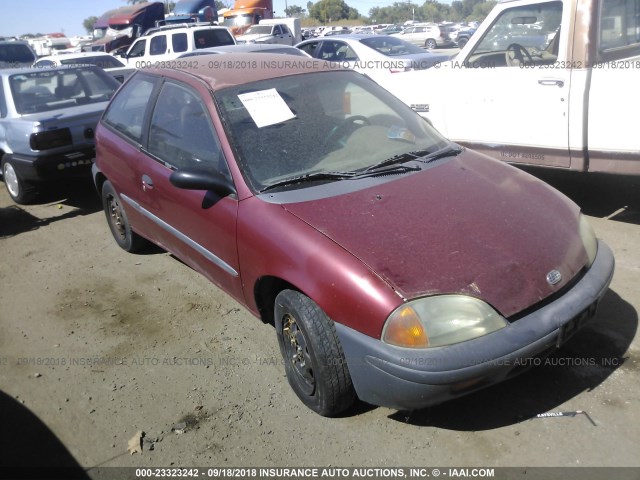 2C1MR2266S6770960 - 1995 GEO METRO LSI RED photo 1