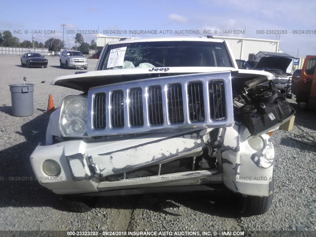 1J8HH48K58C114894 - 2008 JEEP COMMANDER SPORT WHITE photo 6