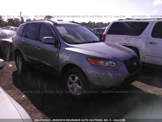 5NMSG13D78H146528 - 2008 HYUNDAI SANTA FE GLS GRAY photo 1