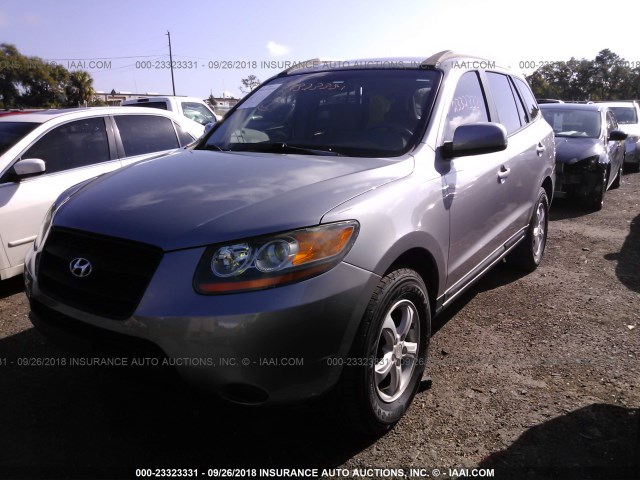 5NMSG13D78H146528 - 2008 HYUNDAI SANTA FE GLS GRAY photo 2