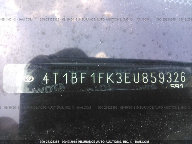 4T1BF1FK3EU859326 - 2014 TOYOTA CAMRY L/SE/LE/XLE Ağ foto 9