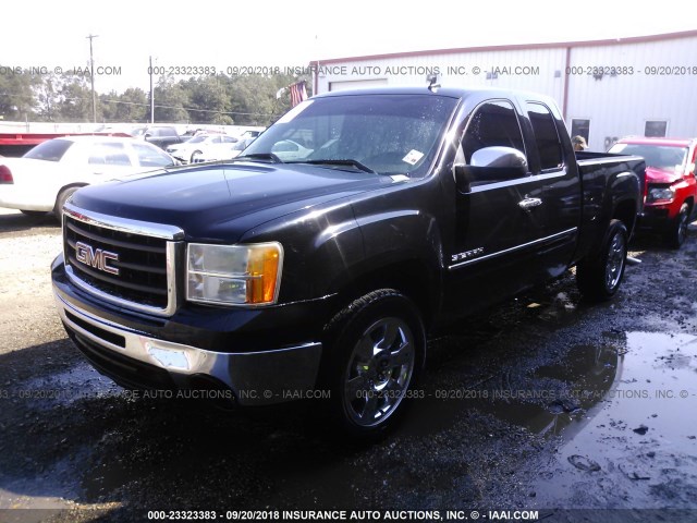 1GTR1VE06BZ435730 - 2011 GMC SIERRA C1500 SLE BLACK photo 2