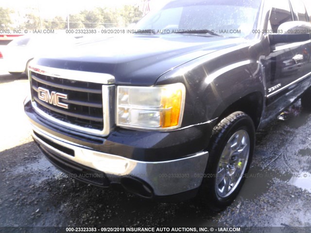 1GTR1VE06BZ435730 - 2011 GMC SIERRA C1500 SLE BLACK photo 6