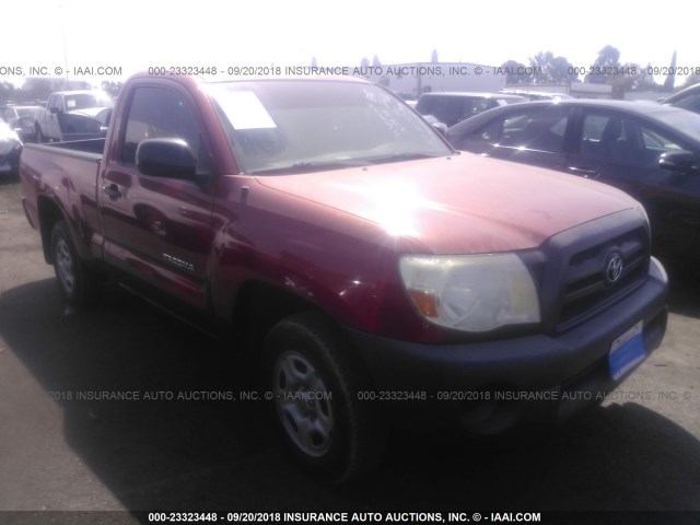 5TENX22N47Z397891 - 2007 TOYOTA TACOMA RED photo 1