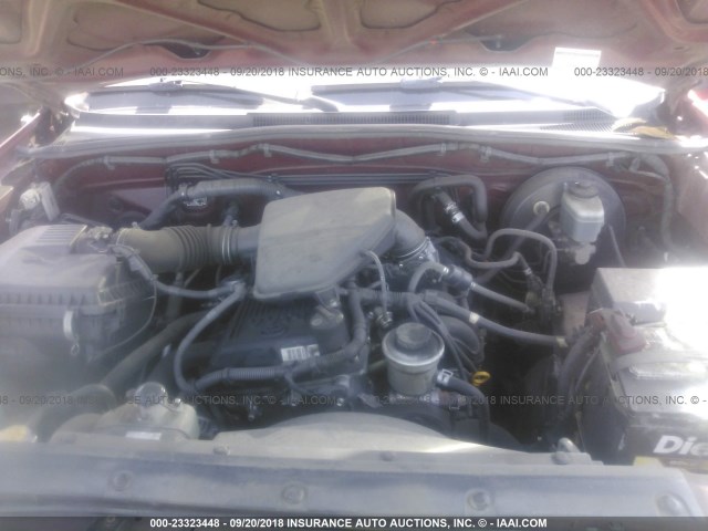 5TENX22N47Z397891 - 2007 TOYOTA TACOMA RED photo 10