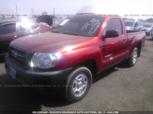 5TENX22N47Z397891 - 2007 TOYOTA TACOMA RED photo 2