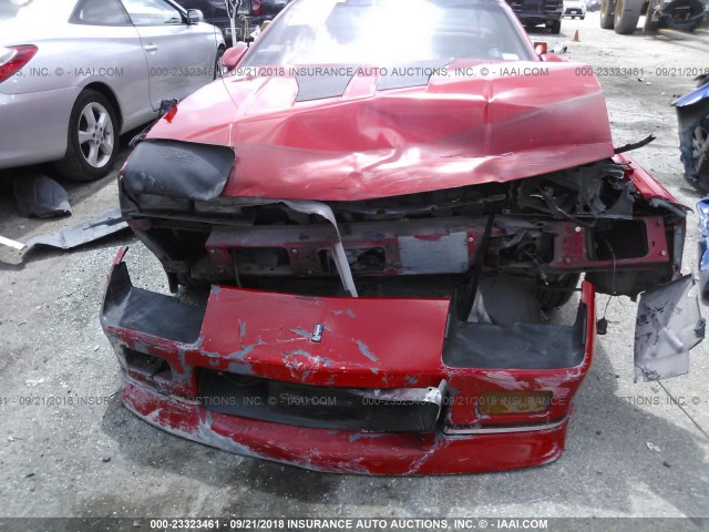 1G1FP23F0LL109605 - 1990 CHEVROLET CAMARO IROC-Z RED photo 6