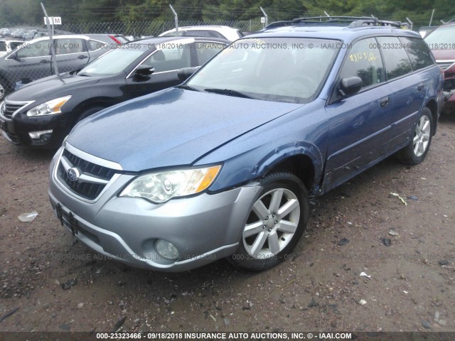 4S4BP61C887342343 - 2008 SUBARU OUTBACK 2.5I BLUE photo 6