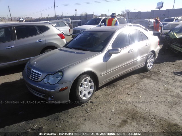 WDBRF54H06A856290 - 2006 MERCEDES-BENZ C GENERATION 2006 280 TAN photo 2