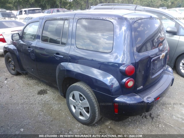 3GNCA13B39S625566 - 2009 CHEVROLET HHR LS BLUE photo 3