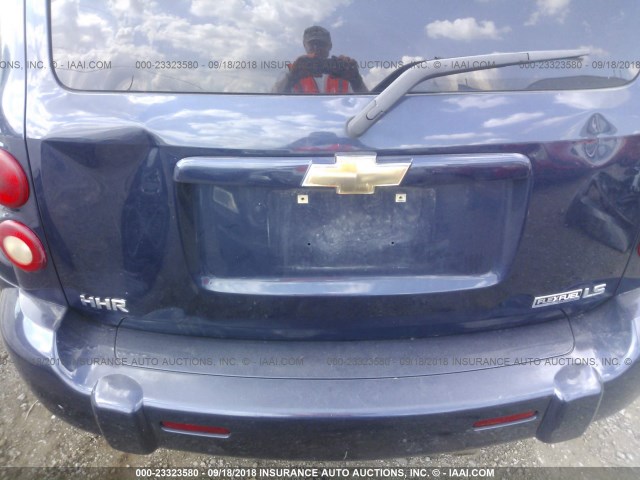 3GNCA13B39S625566 - 2009 CHEVROLET HHR LS BLUE photo 6