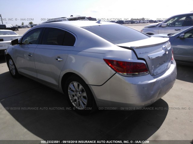 1G4GD5ER3CF173550 - 2012 BUICK LACROSSE PREMIUM SILVER photo 3