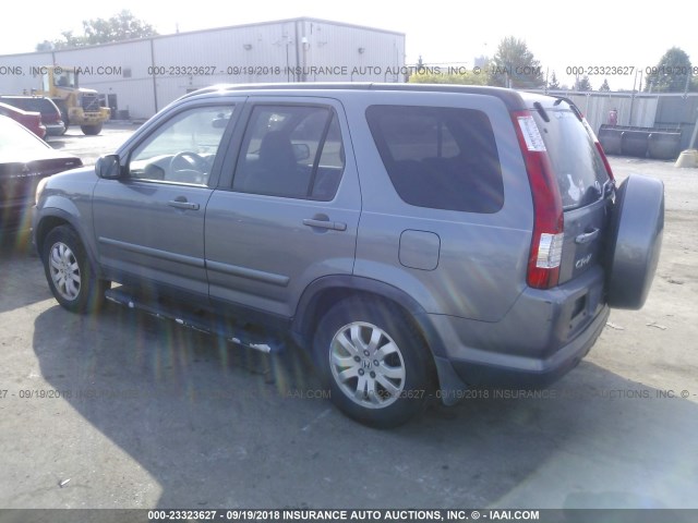 JHLRD78965C054953 - 2005 HONDA CR-V SE/EX GRAY photo 3