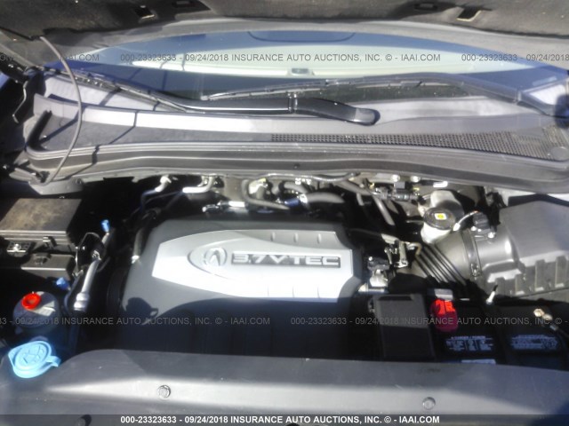 2HNYD28398H503030 - 2008 ACURA MDX TECHNOLOGY GRAY photo 10