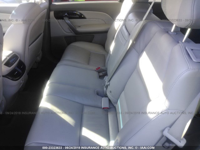 2HNYD28398H503030 - 2008 ACURA MDX TECHNOLOGY GRAY photo 8