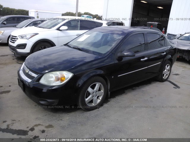 1G1AZ55F867802521 - 2006 CHEVROLET COBALT LTZ BLACK photo 2