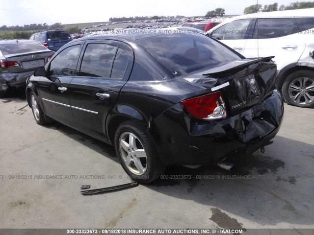 1G1AZ55F867802521 - 2006 CHEVROLET COBALT LTZ BLACK photo 3