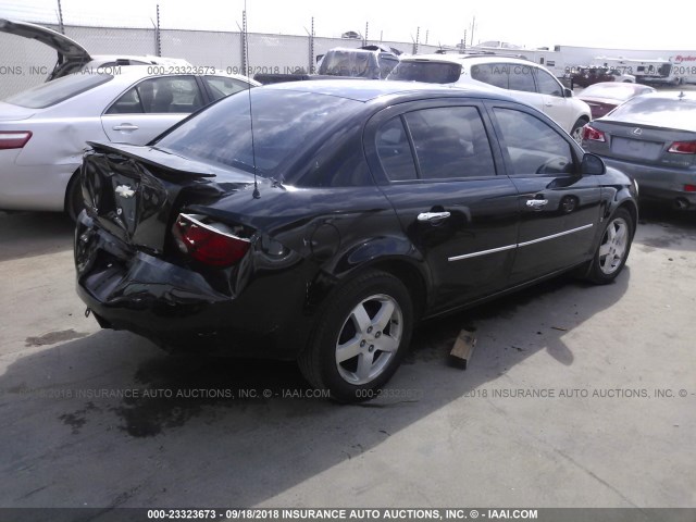 1G1AZ55F867802521 - 2006 CHEVROLET COBALT LTZ BLACK photo 4