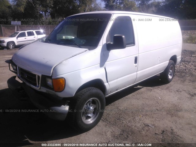 1FTSE34L16HB22246 - 2006 FORD ECONOLINE E350 SUPER DUTY VAN WHITE photo 2