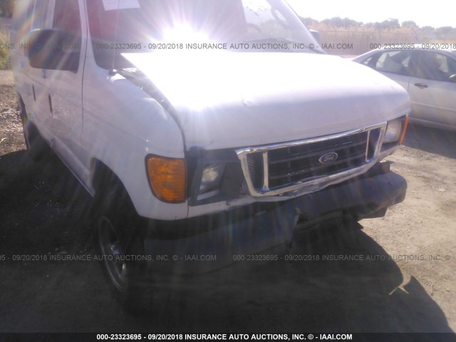 1FTSE34L16HB22246 - 2006 FORD ECONOLINE E350 SUPER DUTY VAN WHITE photo 6