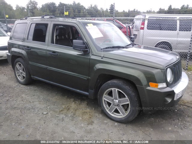 1J8FF48W97D377754 - 2007 JEEP PATRIOT LIMITED GREEN photo 1