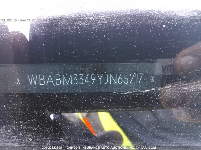 WBABM3349YJN65217 - 2000 BMW 323 CI SILVER photo 9