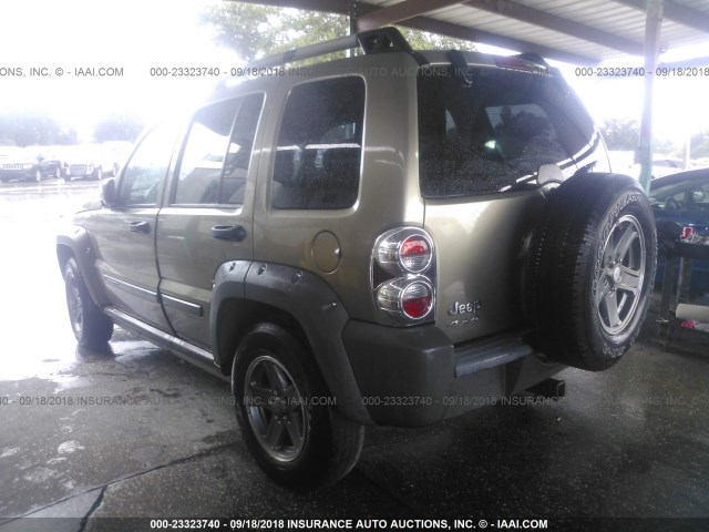1J4GL38KX5W726993 - 2005 JEEP LIBERTY RENEGADE GREEN photo 3