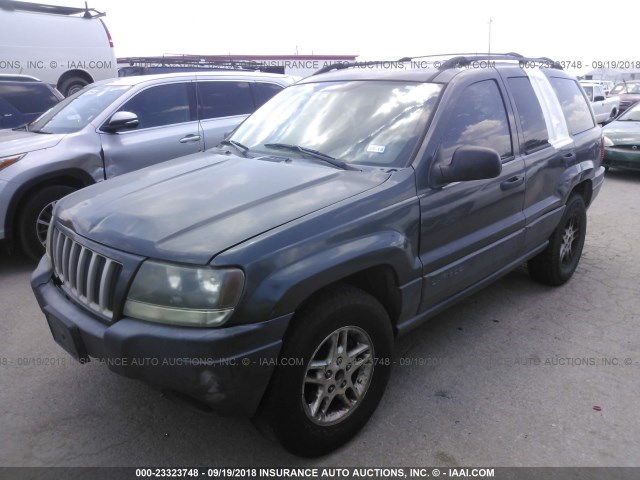 1J4GX48S94C117890 - 2004 JEEP GRAND CHEROKEE LAREDO/COLUMBIA/FREEDOM GRAY photo 2