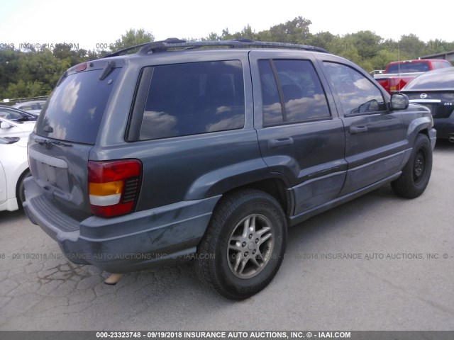 1J4GX48S94C117890 - 2004 JEEP GRAND CHEROKEE LAREDO/COLUMBIA/FREEDOM GRAY photo 4