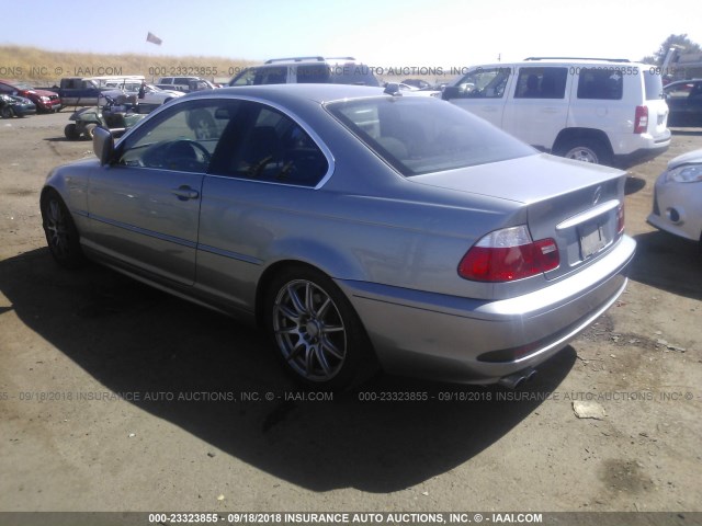 WBABV13414JT21802 - 2004 BMW 325 CI SULEV SILVER photo 3