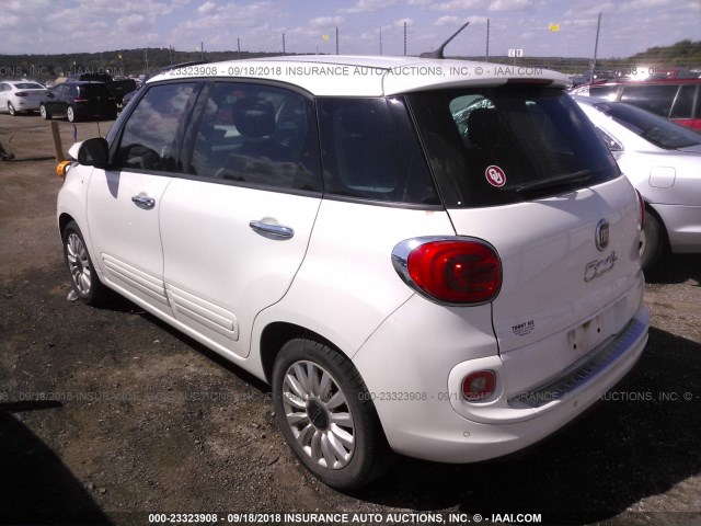 ZFBCFABH2EZ019515 - 2014 FIAT 500L EASY WHITE photo 3