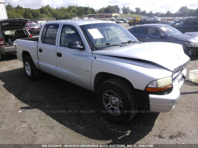 1B7HL2AN61S292548 - 2001 DODGE DAKOTA QUAD SILVER photo 1