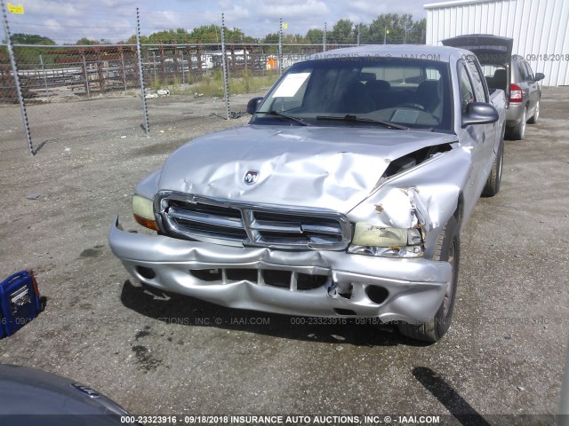 1B7HL2AN61S292548 - 2001 DODGE DAKOTA QUAD SILVER photo 6