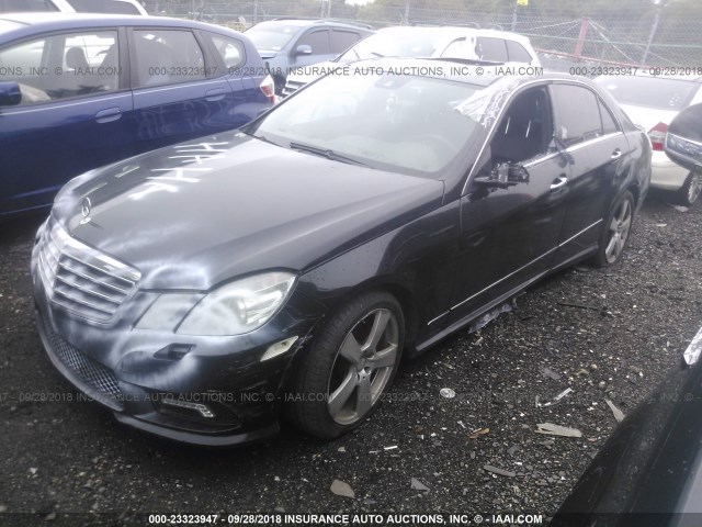 WDDHF8HB6BA446484 - 2011 MERCEDES-BENZ E 350 4MATIC BLACK photo 2