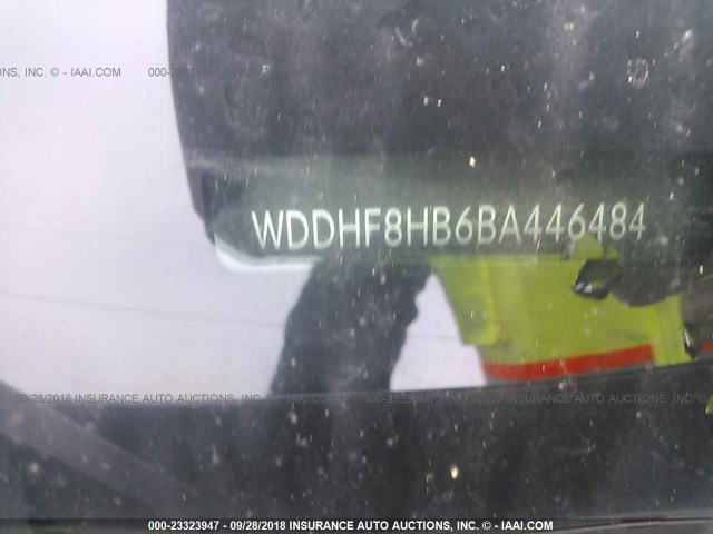 WDDHF8HB6BA446484 - 2011 MERCEDES-BENZ E 350 4MATIC BLACK photo 9
