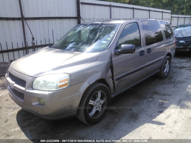 1GNDV23L36D199932 - 2006 CHEVROLET UPLANDER LS BROWN photo 2