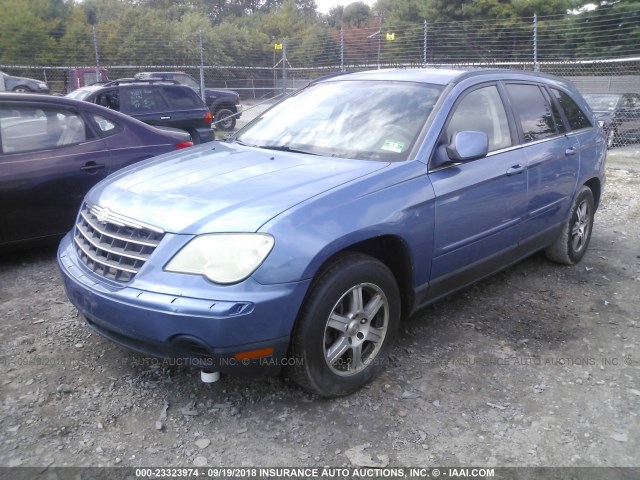 2A8GM68X97R335421 - 2007 CHRYSLER PACIFICA TOURING BLUE photo 2