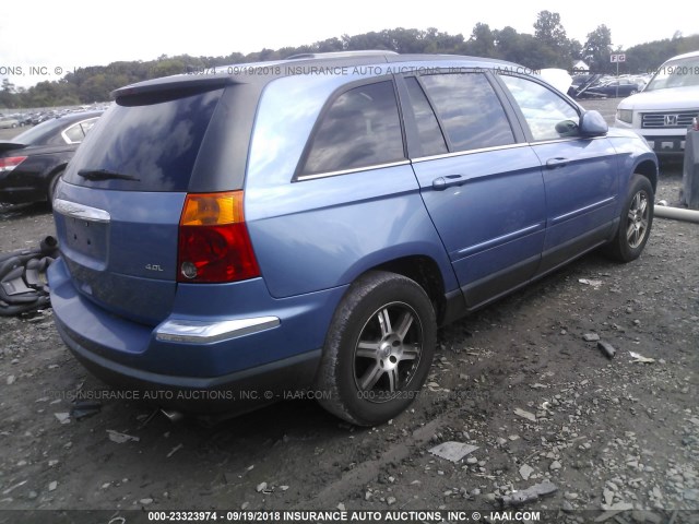 2A8GM68X97R335421 - 2007 CHRYSLER PACIFICA TOURING BLUE photo 4