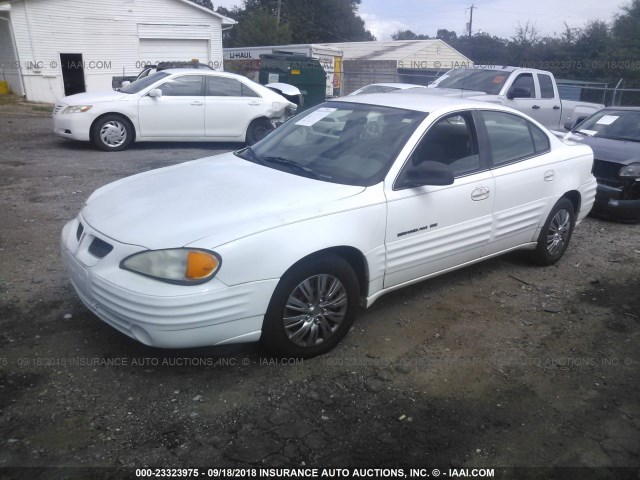 1G2NE52T5XC531364 - 1999 PONTIAC GRAND AM SE WHITE photo 2