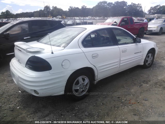 1G2NE52T5XC531364 - 1999 PONTIAC GRAND AM SE WHITE photo 4