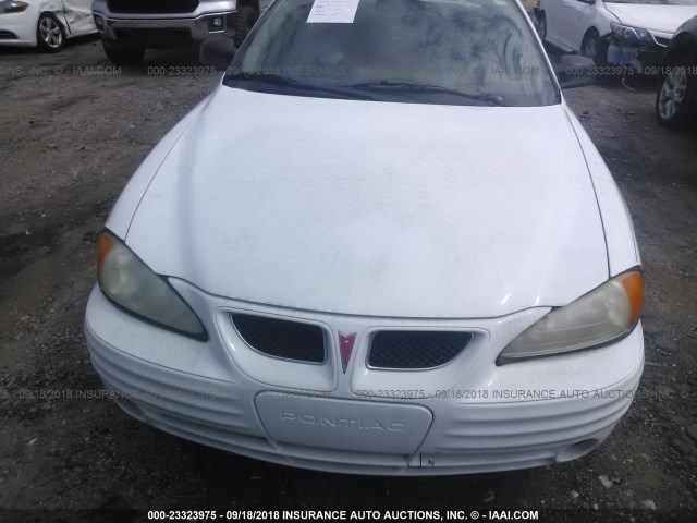 1G2NE52T5XC531364 - 1999 PONTIAC GRAND AM SE WHITE photo 6