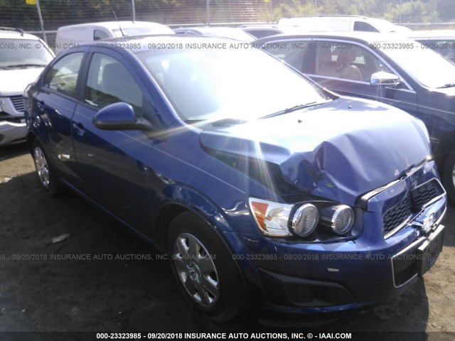 1G1JA5SH0E4148692 - 2014 CHEVROLET SONIC LS BLUE photo 1