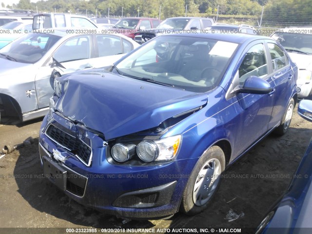 1G1JA5SH0E4148692 - 2014 CHEVROLET SONIC LS BLUE photo 2