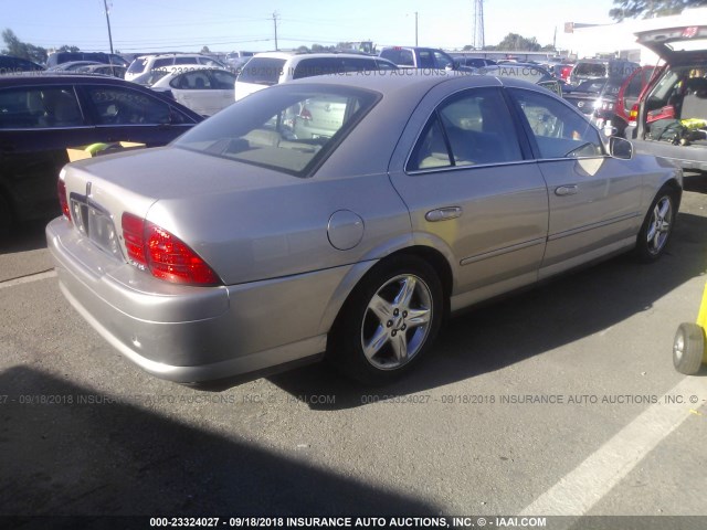 1LNHM87A22Y686563 - 2002 LINCOLN LS ოქროსფერი ფოტო 4