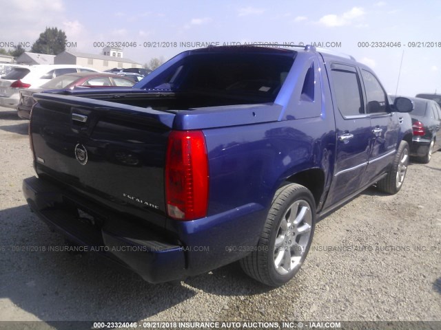 3GYVKNEF0AG207845 - 2010 CADILLAC ESCALADE EXT PREMIUM BLUE photo 4